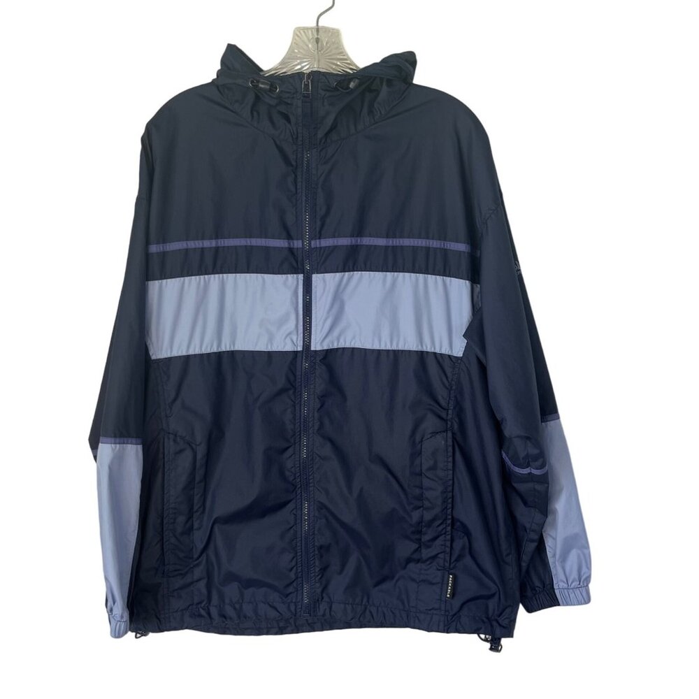 Columbia Womens Windbreaker Jacket Blue Lightweight Size Large